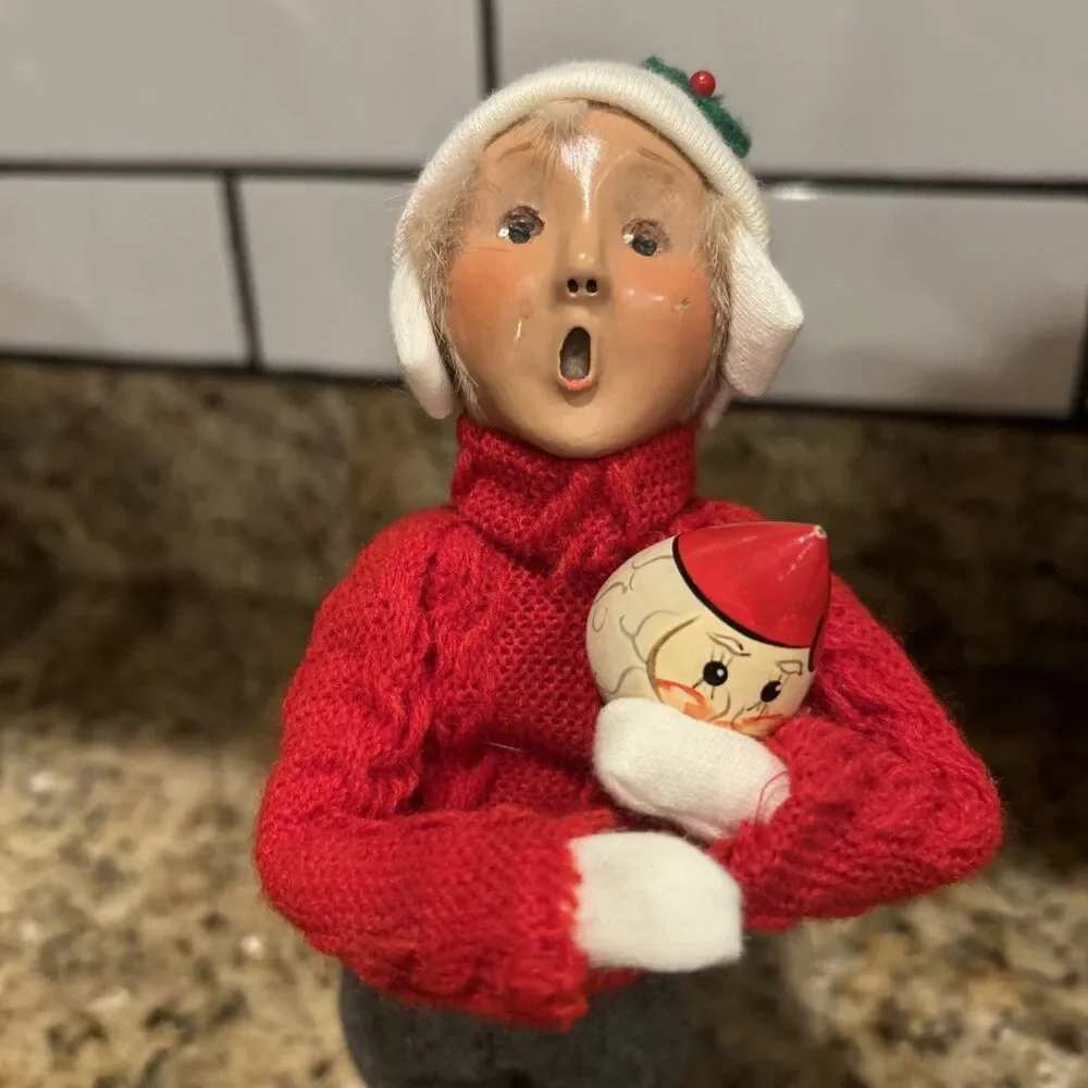 Byers Choice 1998 Exclusive Talbots Boy with Ornament Rare
